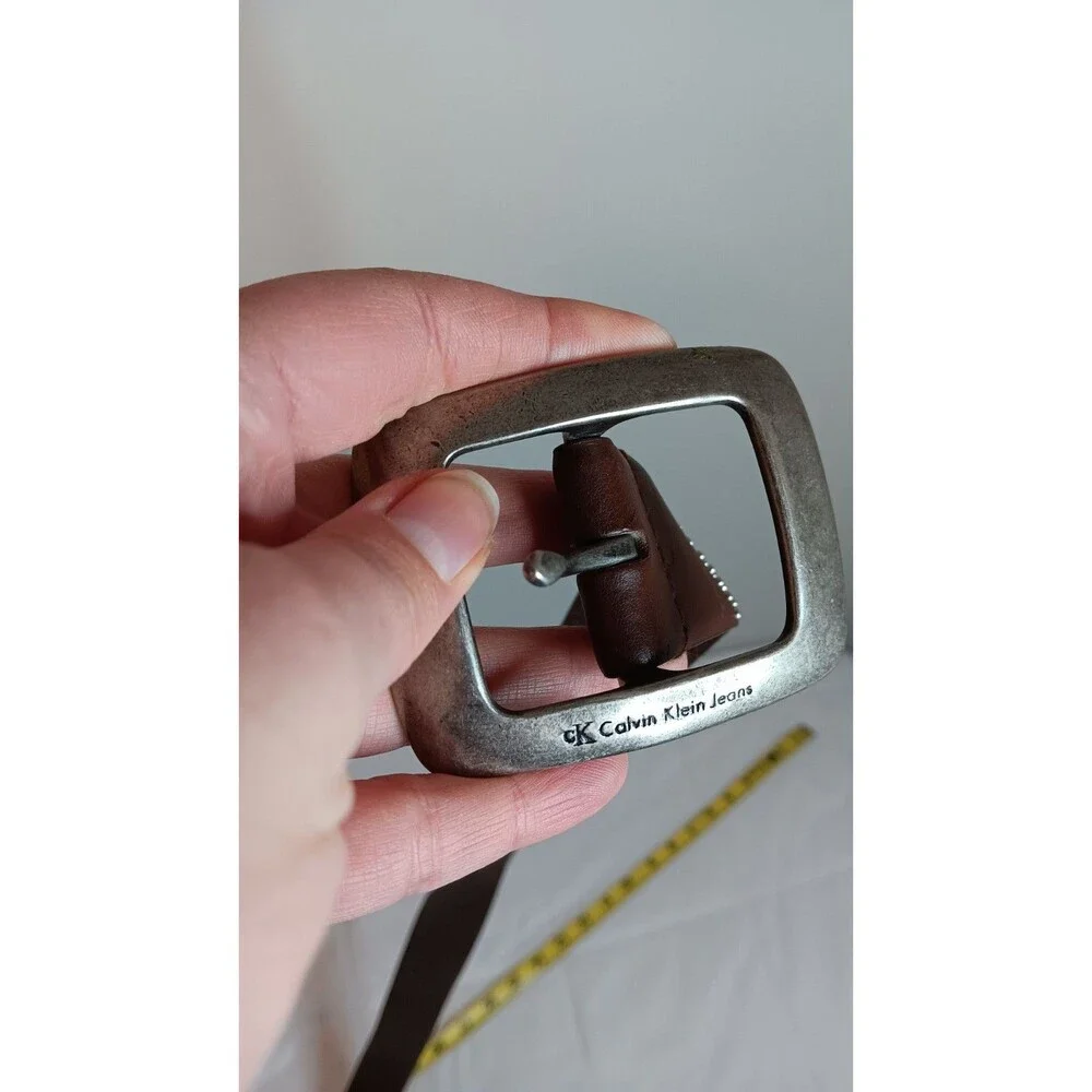 Calvin Klein Brown Leather Belt #440061 Sz Large
